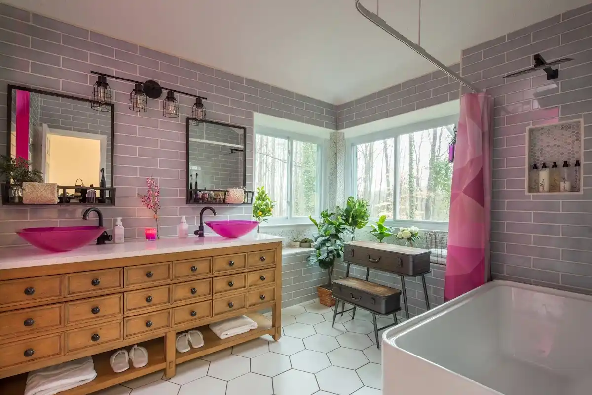 Bathroom renovation after water damage restoration in Warrington